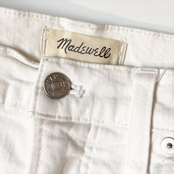 Madewell Perfect Vintage Jeans 28 Tile White high rise waist stretch tapered - Picture 6 of 11